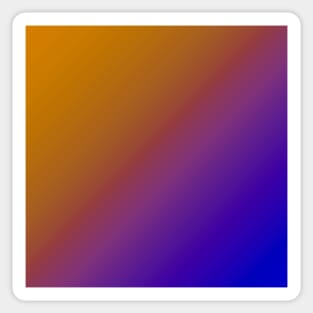 Diagonal Ombre Orange Sticker